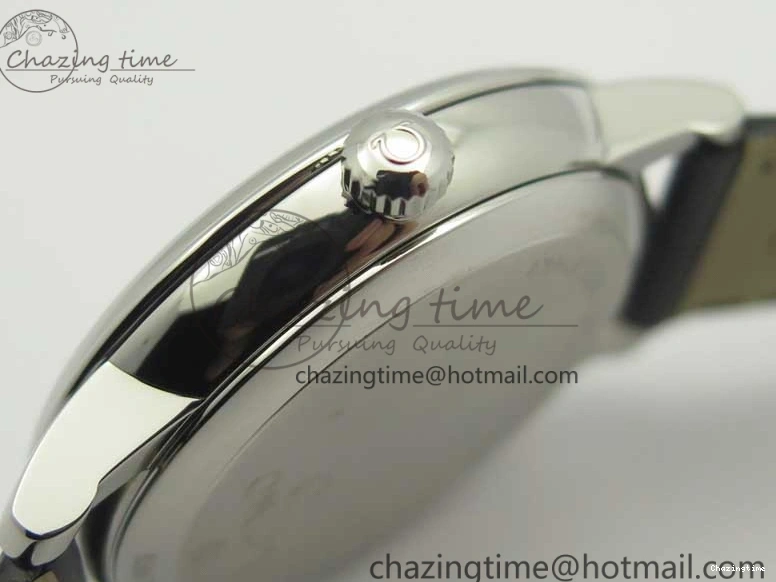 0413 De Ville Prestige Small Second TWF 1:1 Best Edition Black Dial on Black Leather Strap MIYOTA Resilient 8037